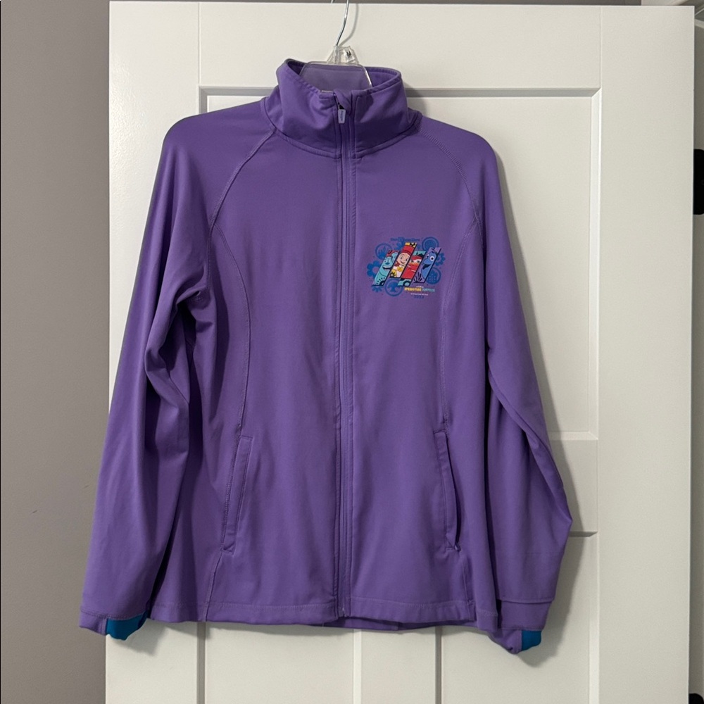RunDisney Springtime Surprise 
Purple Full-Zip Jacket with Logo